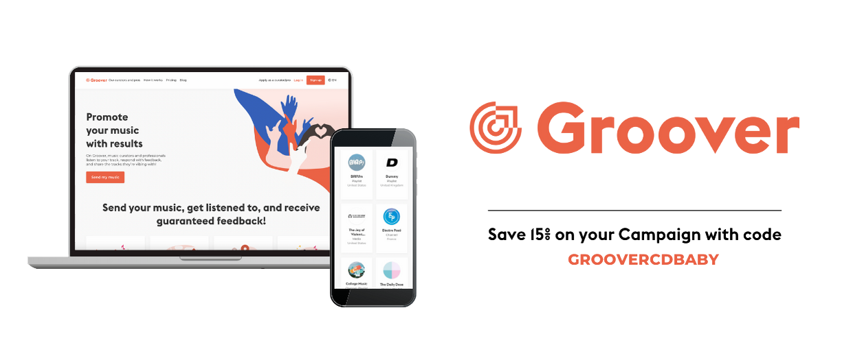Groover music promotion banner