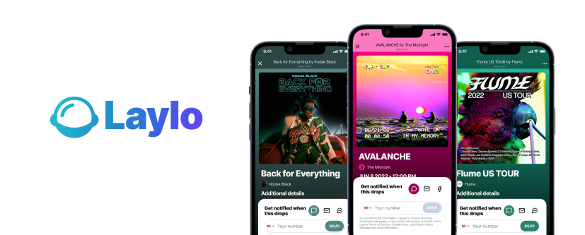 Laylo music promotion banner